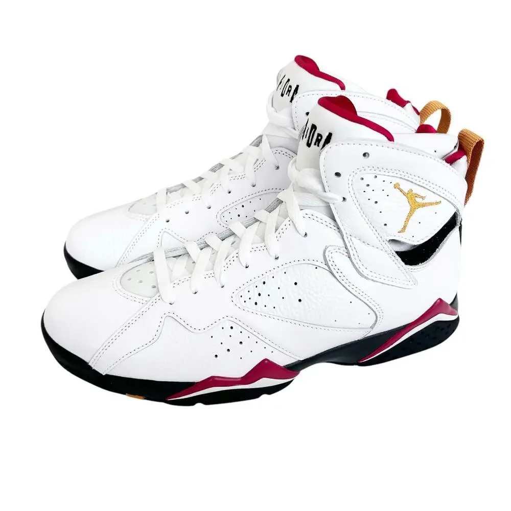 Air Jordan 7 Retro White Black Cardinal Red Sz 10.5